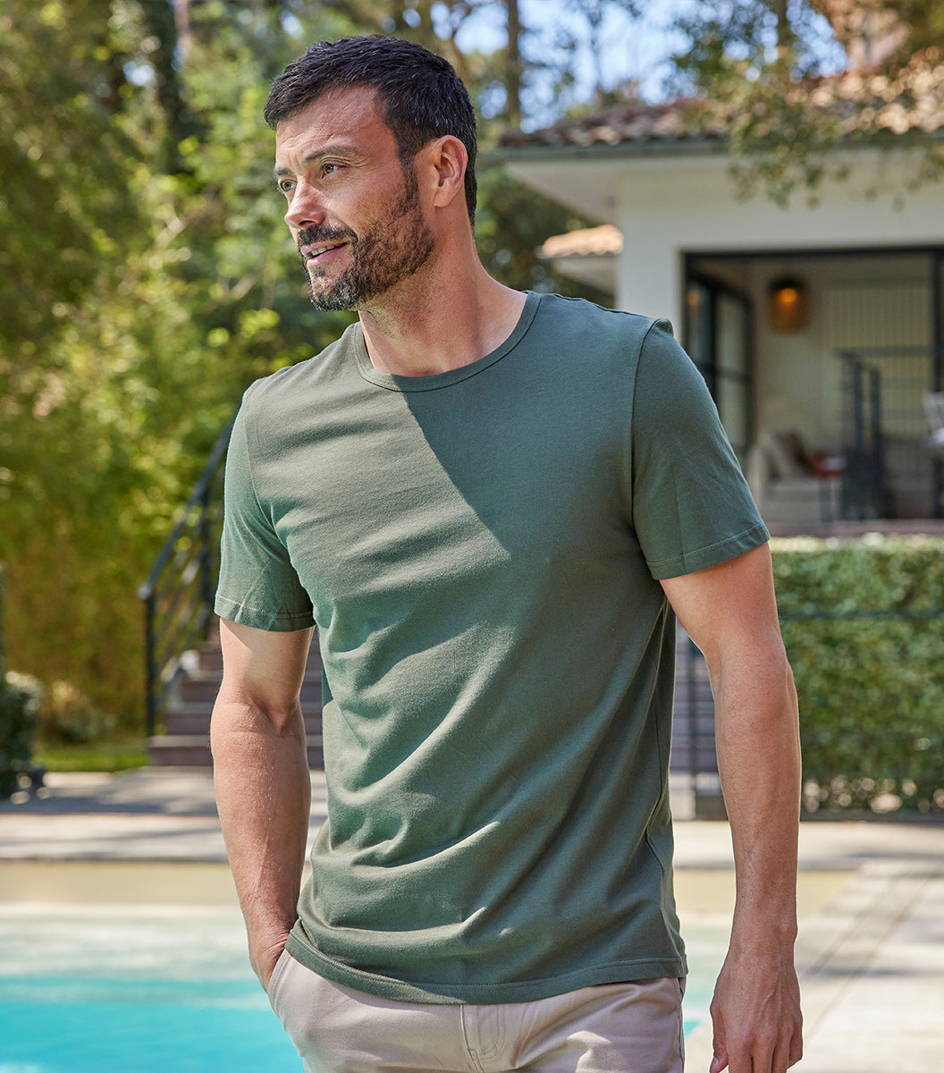 T-shirt Homme Kaki - Intemporel