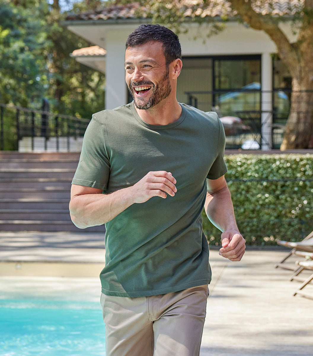 T-shirt Homme Kaki - Intemporel