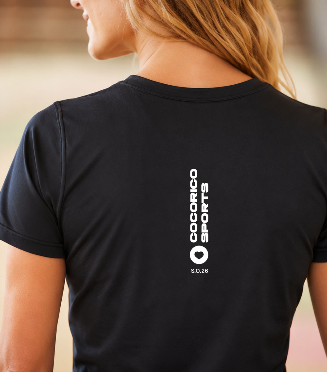 T-Shirt Sport Femme Noir - Focus