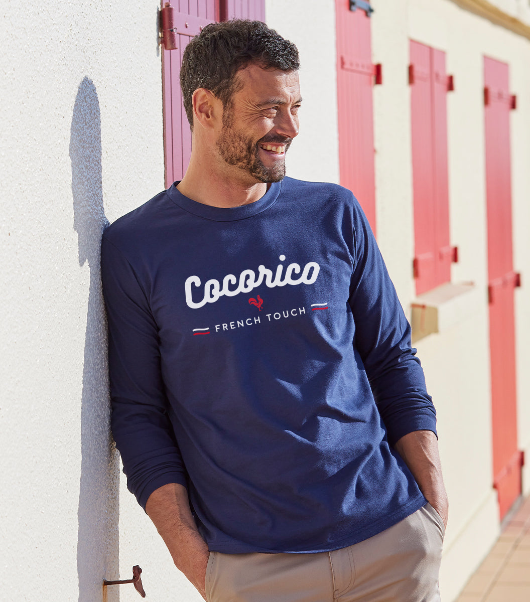 T-shirt Manches Longues Homme Marine - French Touch