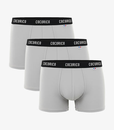 Boxer Homme Signature Gris x3 - Pack Intemporel