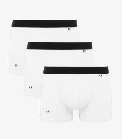 Boxer Homme Blanc x3 - Pack Iconique