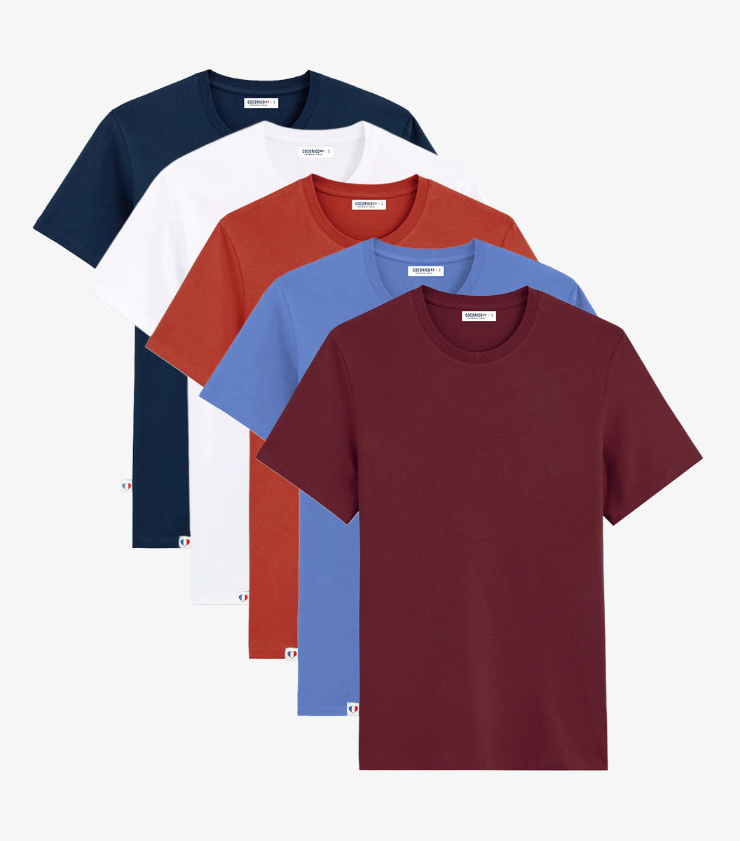 T-shirt Homme x5 - Pack Quotidien