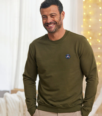 Sweat Homme Kaki - Le Blason