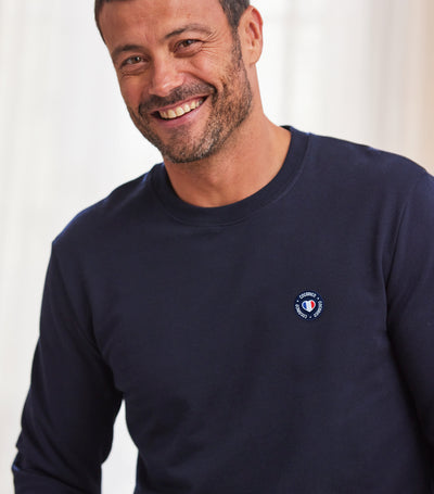 Sweat Homme Marine - Le Blason