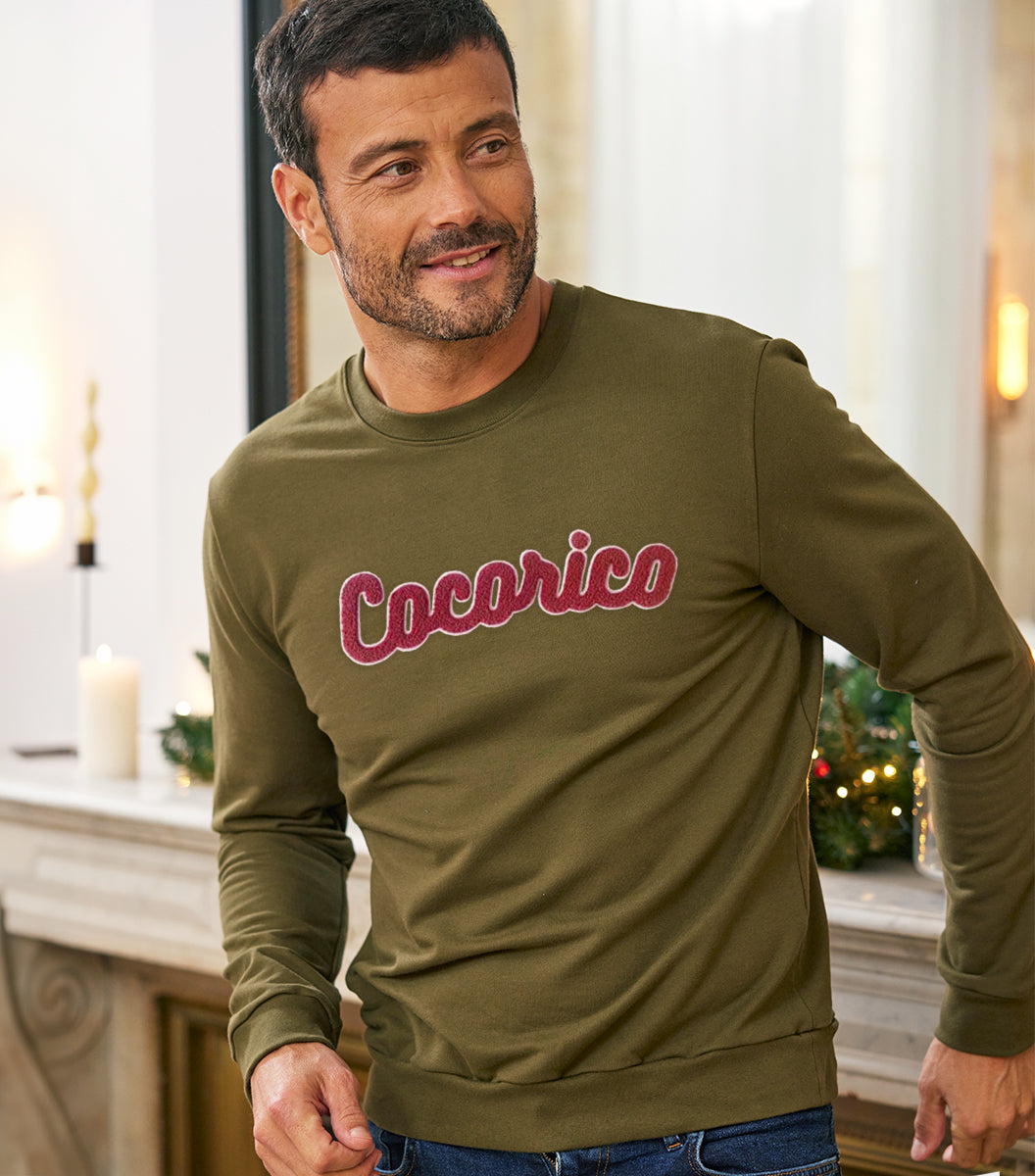 Sweat Homme Kaki - La Bouclette