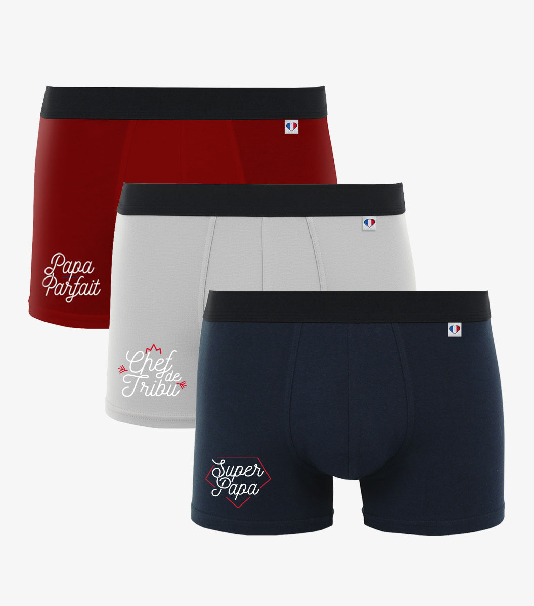 Boxer Homme x3 - Pack Papa