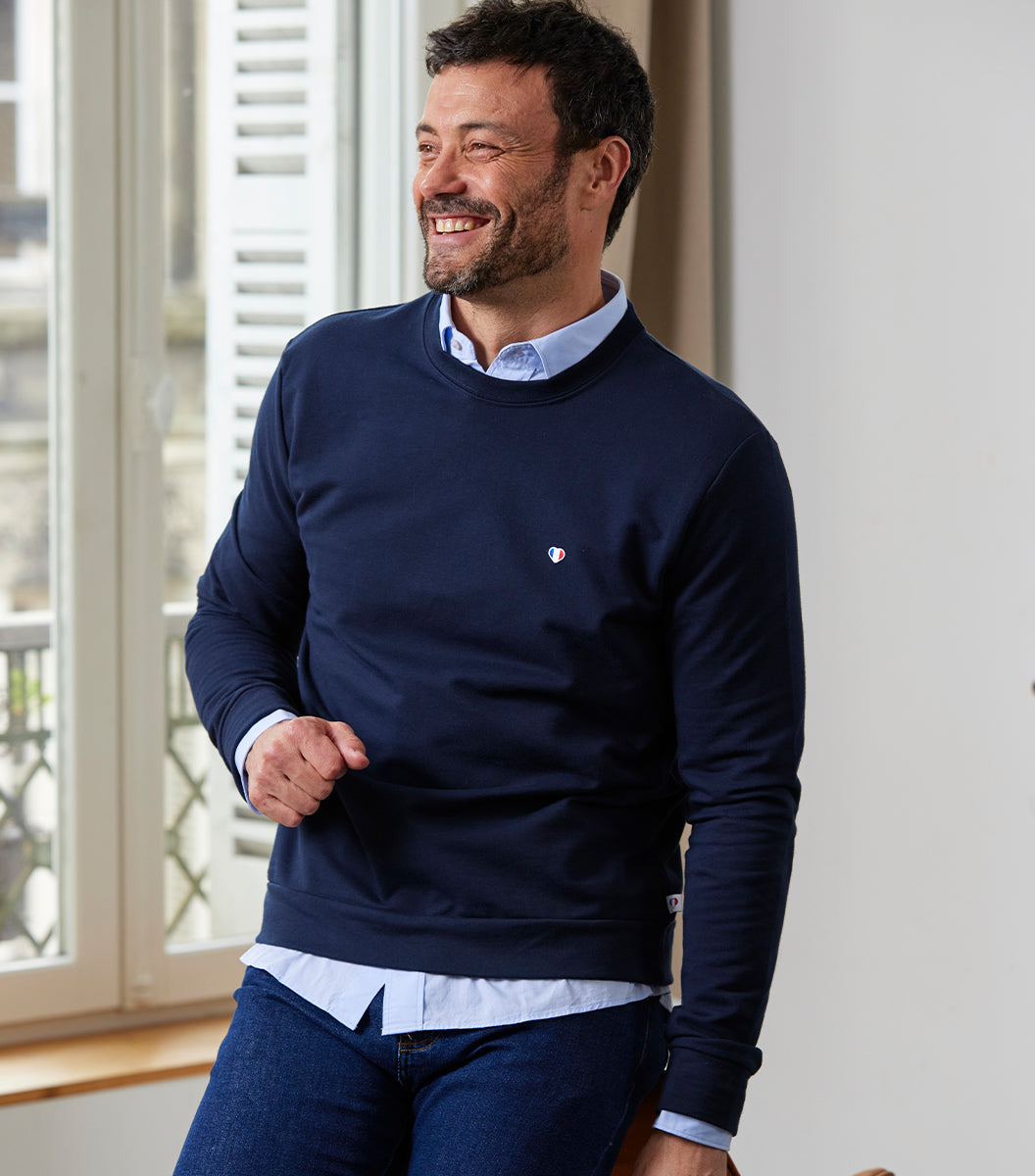 Sweat Homme Marine - Iconique
