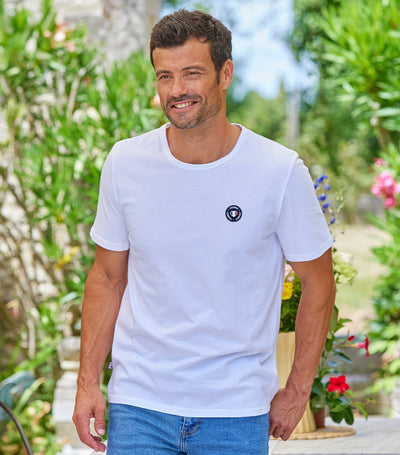 T-shirt Homme Blanc - Blason