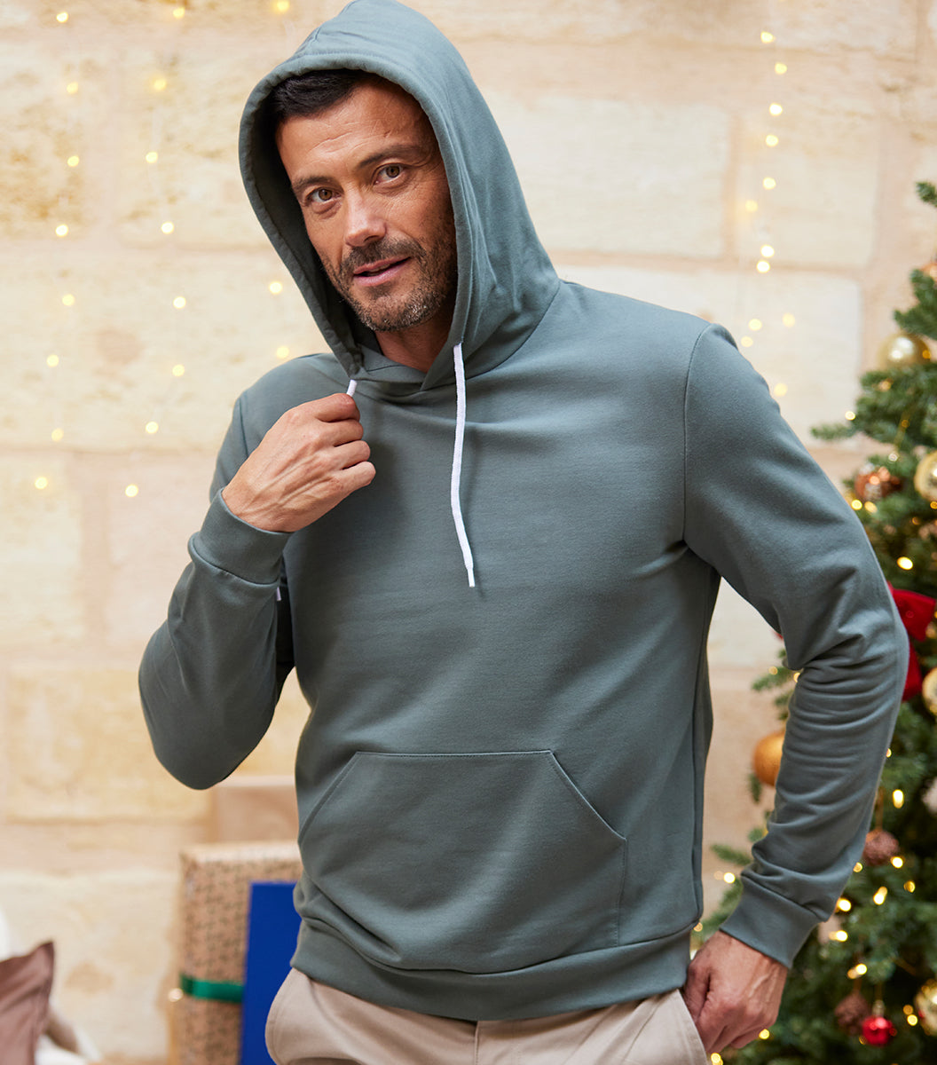 Sweat à capuche Homme Sauge - L'Intemporel