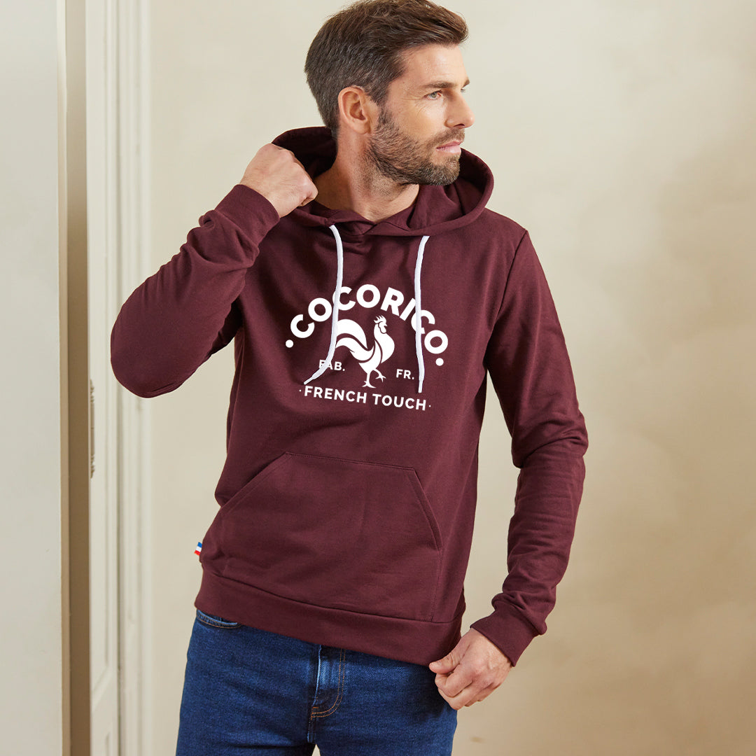 Sweat à Capuche Le Coq Français - Coupe Classique - 80% Coton - 241g