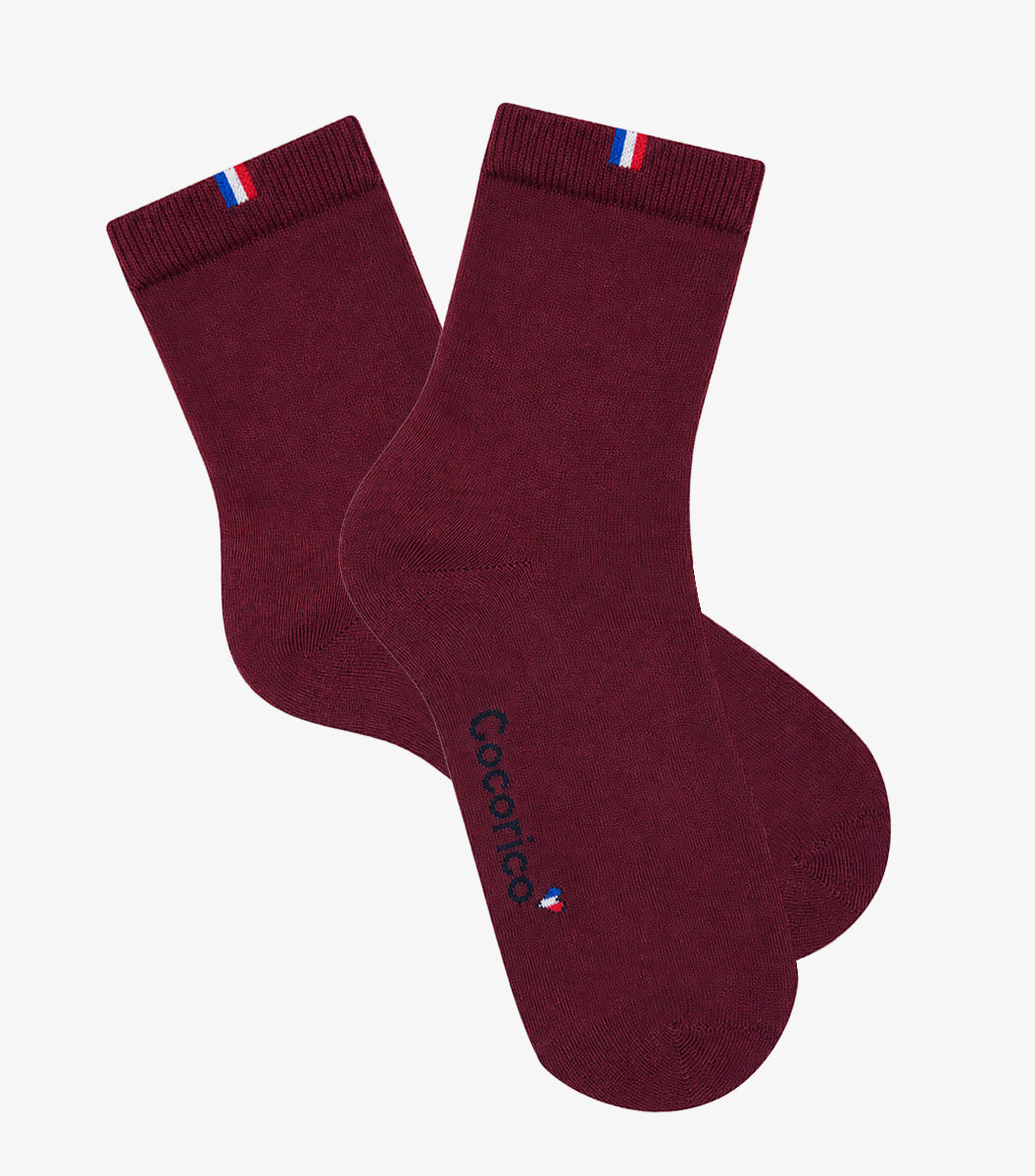 Chaussettes Femme Bordeaux