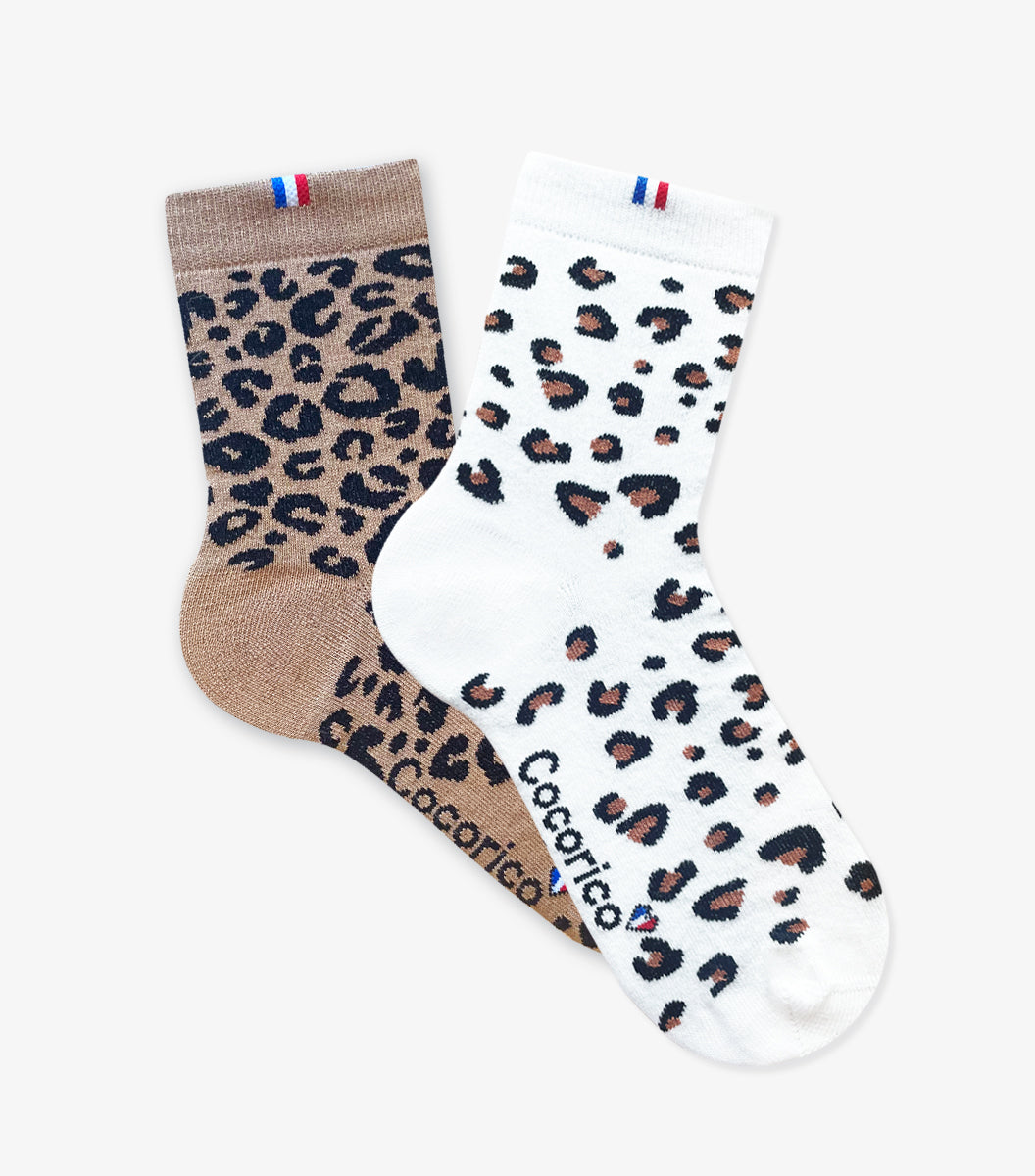 Chaussettes Femme x2 - Le Pack Léopard