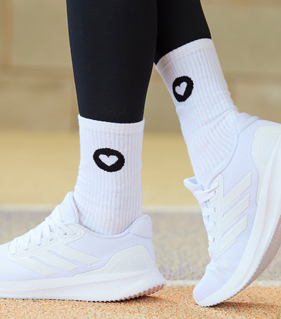 Chaussettes Sport Femme Blanc - Boost