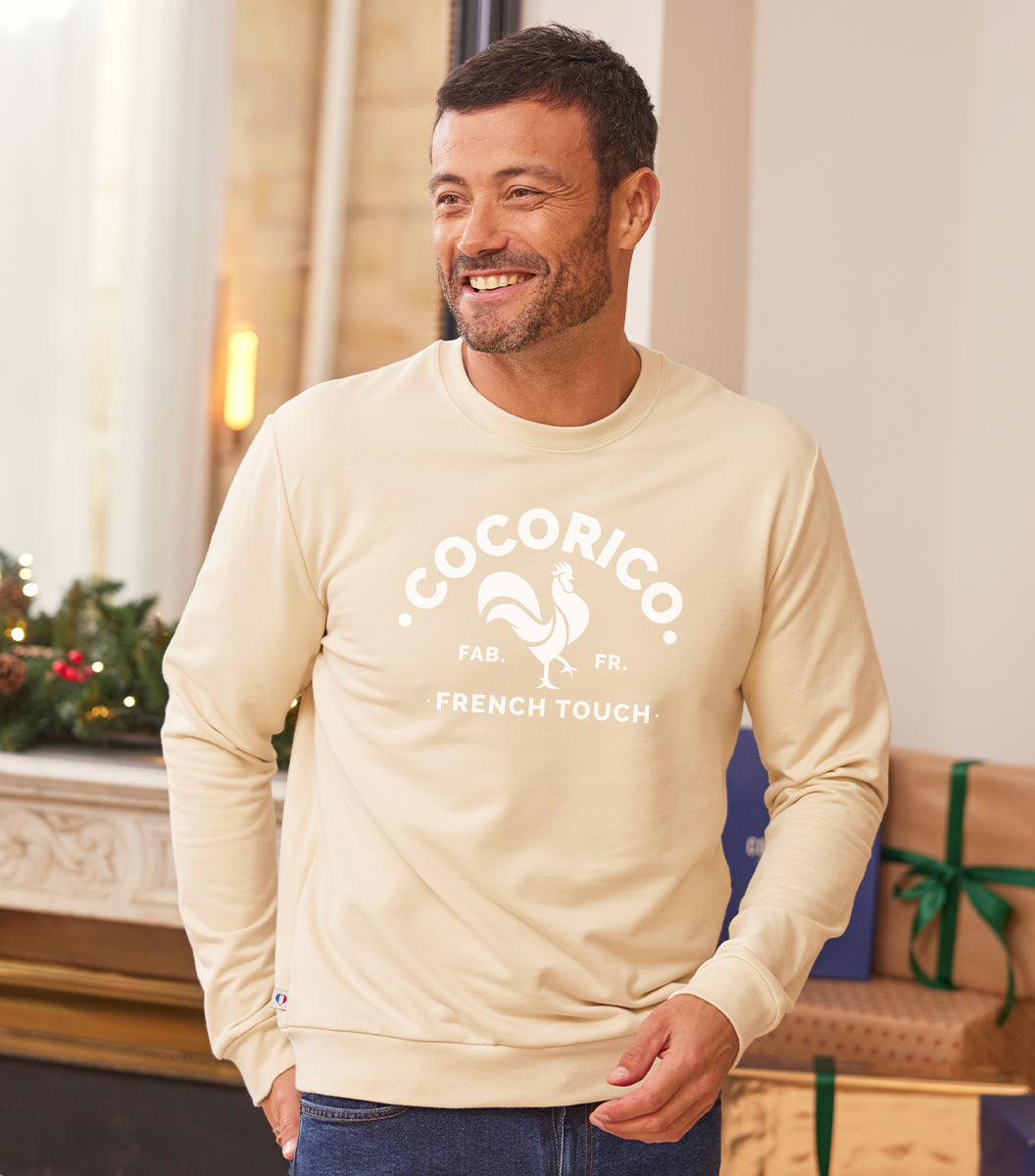 Sweat Homme Sable - Coq Français