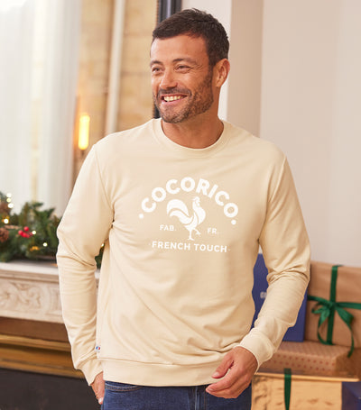 Sweat Homme Sable - Coq Français
