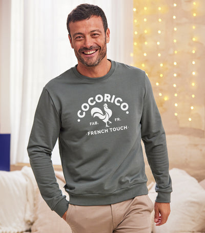 Sweat Homme Sauge - Le Coq Francais