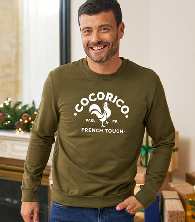Sweat Homme Kaki - Coq Français