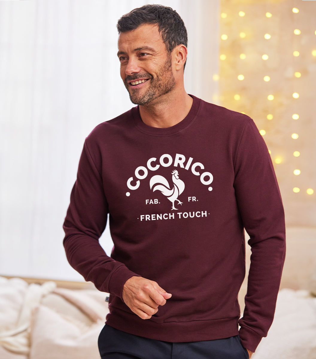Sweat Homme Bordeaux - Le Coq Français