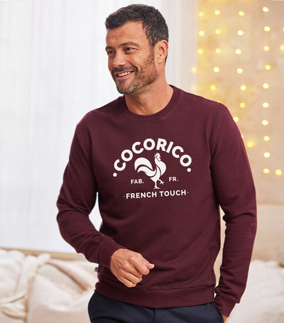 Sweat Homme Bordeaux - Le Coq Français