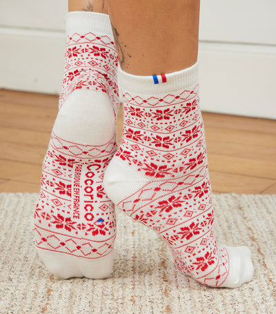 Chaussettes Femme de Noël Rouge