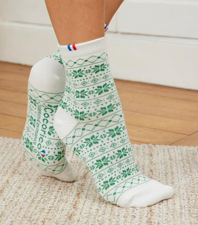 Chaussettes Femme de Noël Vert