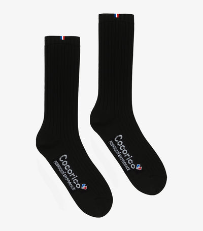 Chaussettes Homme en Laine Noir