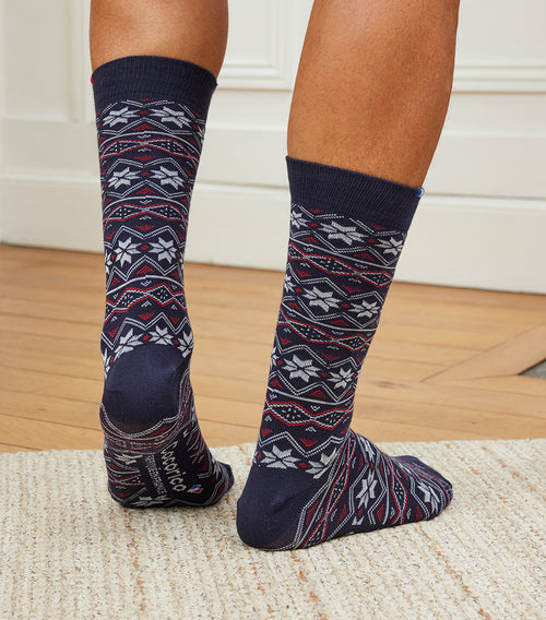 Chaussettes Homme de Noël Bleu