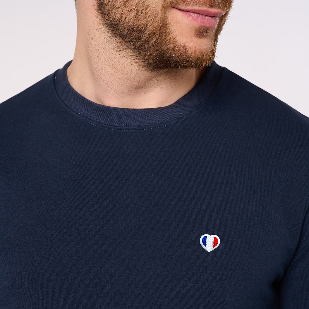 Sweat Homme Marine Santee – Taille L (made In USA, Manches Longues)