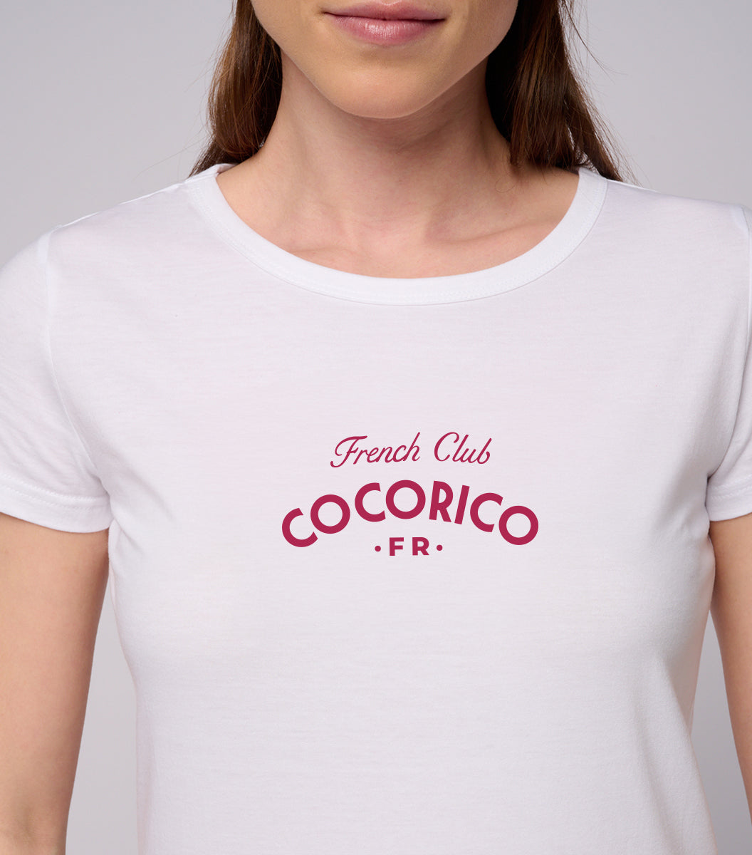 T-shirt Femme Blanc - French Club