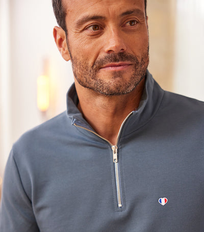 Sweat Camionneur Homme Azur - Iconique