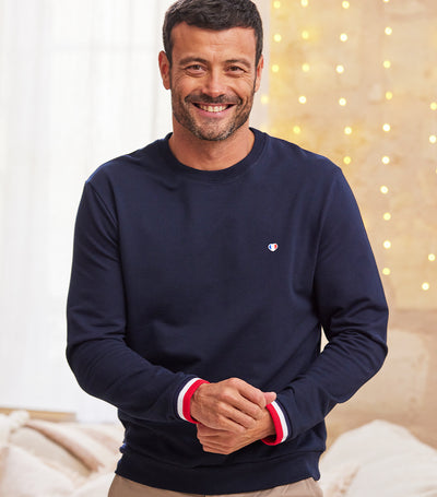 Sweat Homme Supporter Marine - Iconique