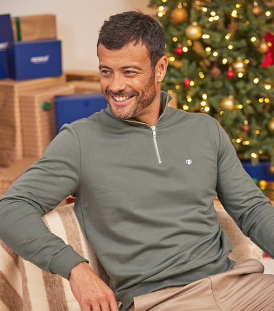 Sweat Camionneur Homme Sauge - Iconique