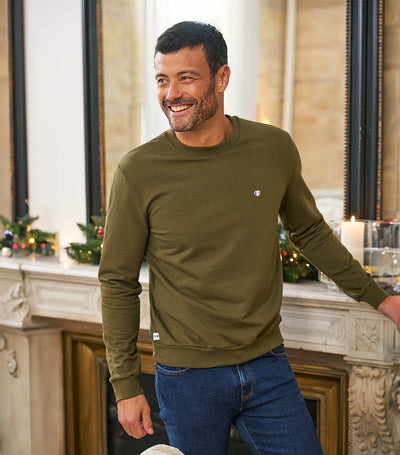 Sweat Homme Kaki - Iconique