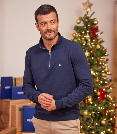 Sweat Camionneur Homme Marine - Iconique