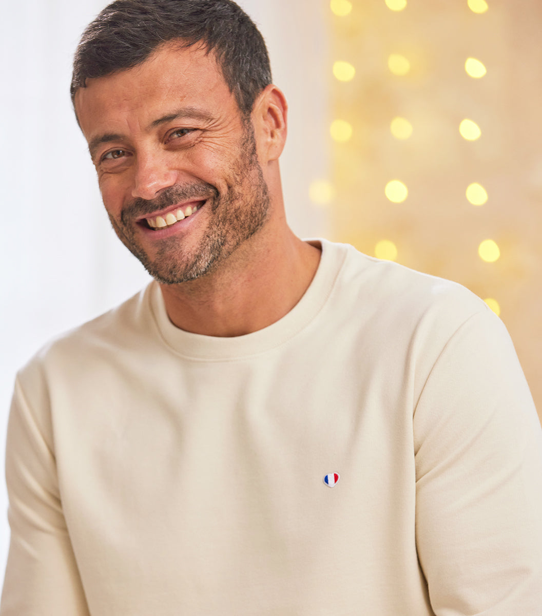 Sweat Homme Sable - Iconique