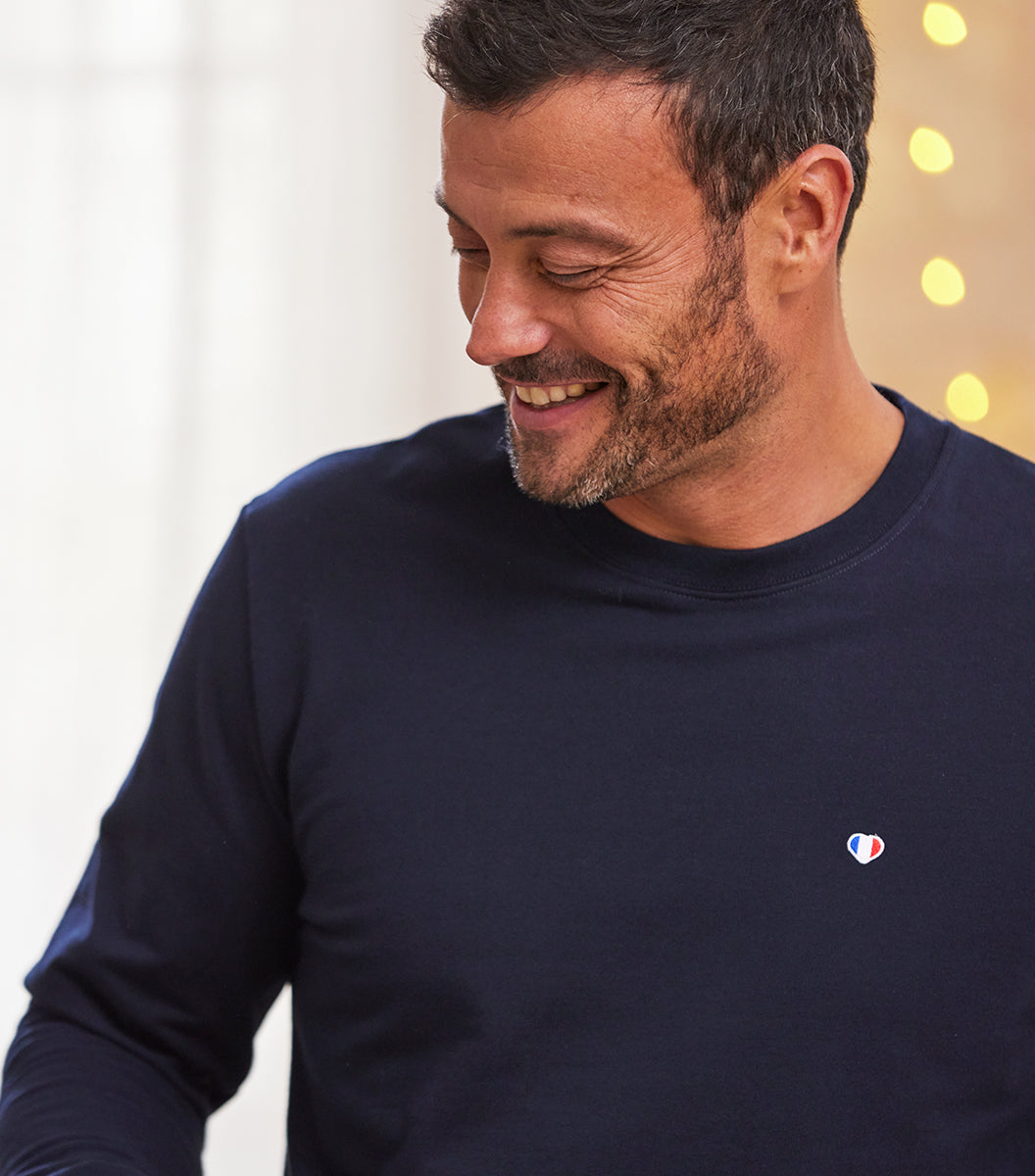 Sweat Homme Marine - Iconique