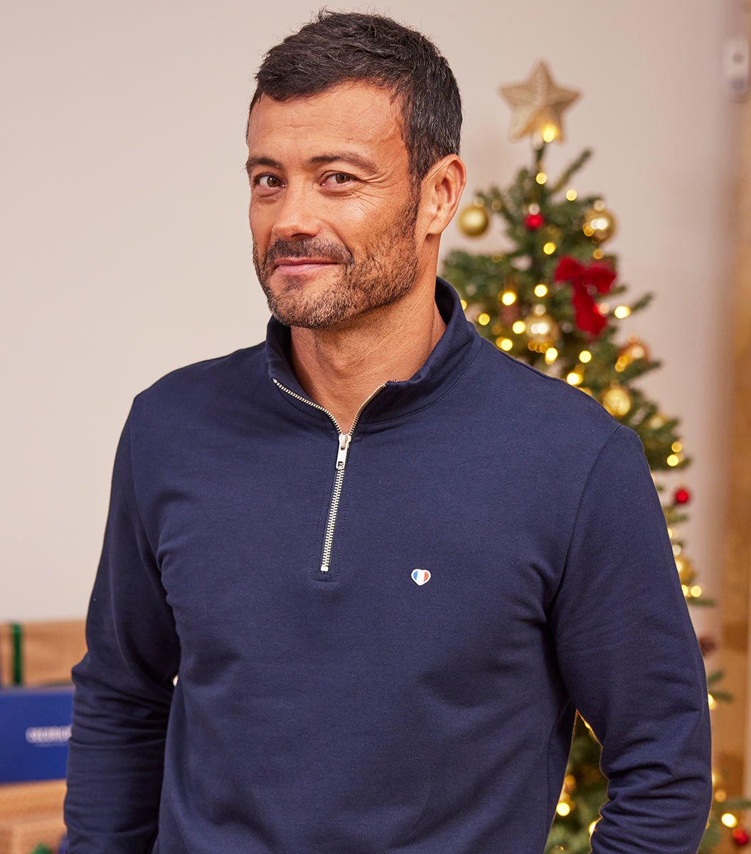 Sweat Camionneur Homme Marine - Iconique