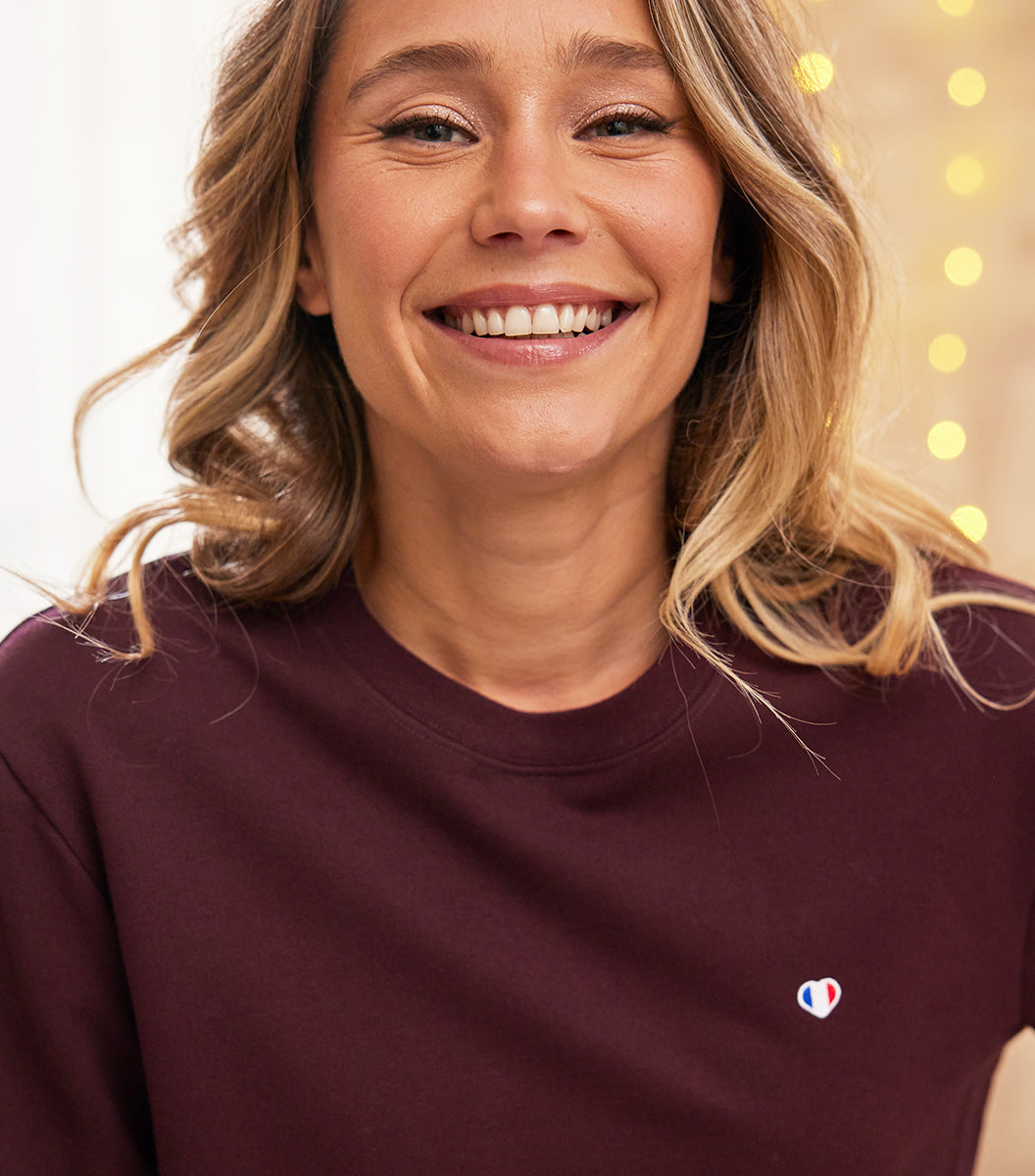Sweat Femme Bordeaux - L'Iconique