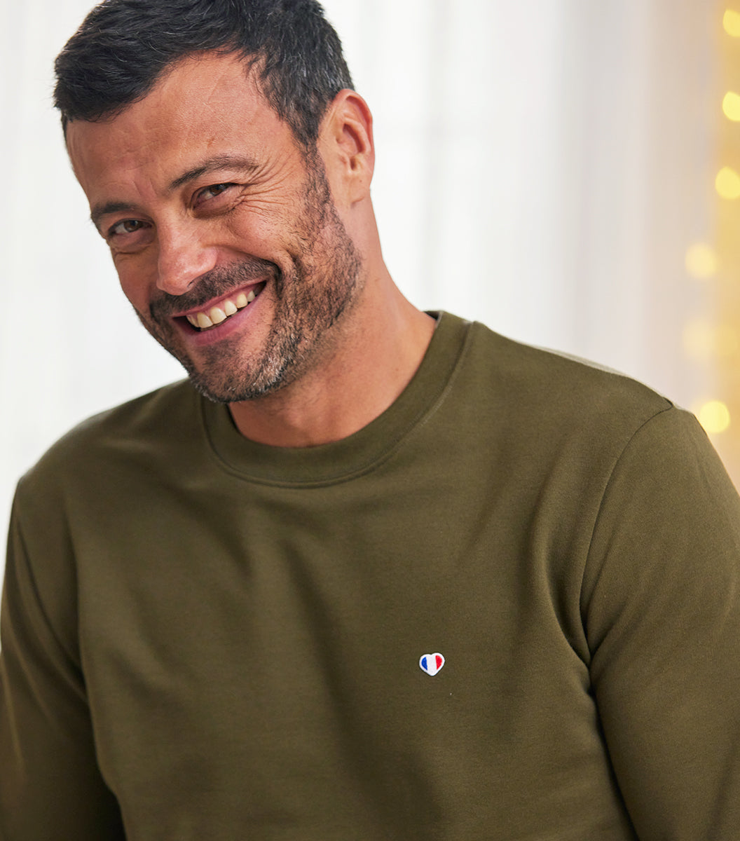 Sweat Homme Kaki - Iconique