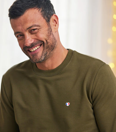 Sweat Homme Kaki - Iconique