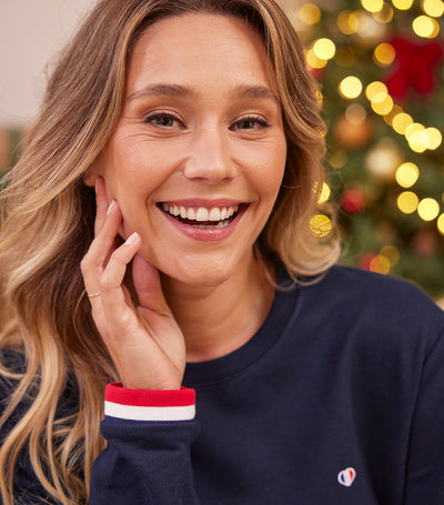 Sweat Femme Supporter Marine - Iconique