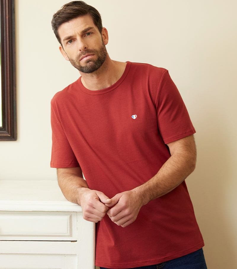 Tee-shirt classique terracota