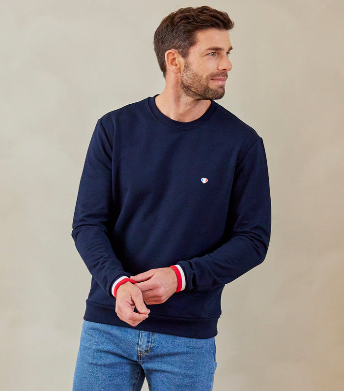 Sweat Col Rond Homme Made in France - Cocorico