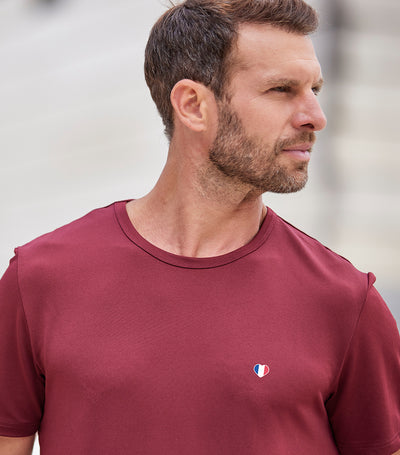 T-shirt Homme Sport Bordeaux - L'Iconique