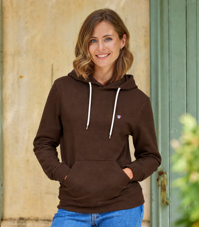 Sweat à capuche Femme Marron - Iconique