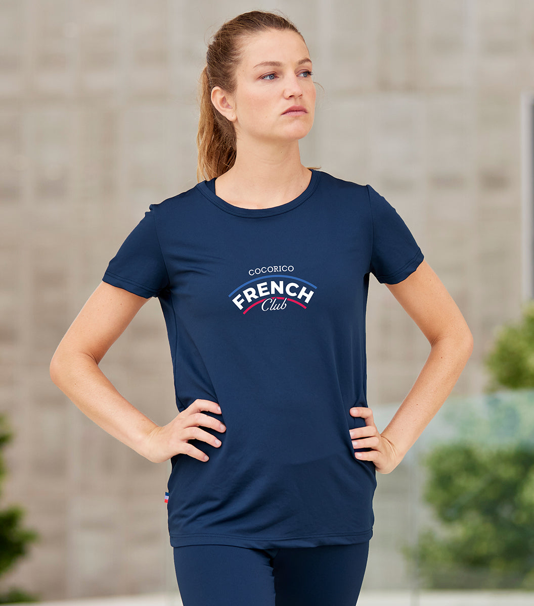 T-Shirt Femme Sport Bleu - French Club