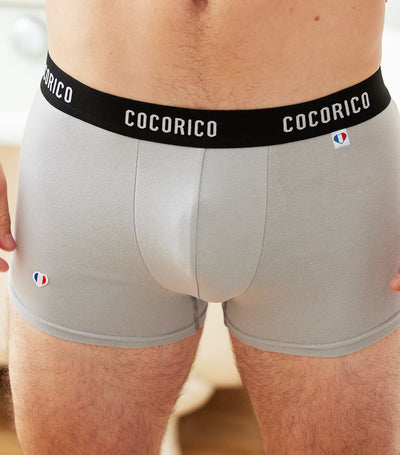 Boxer Homme Signature Gris - Iconique