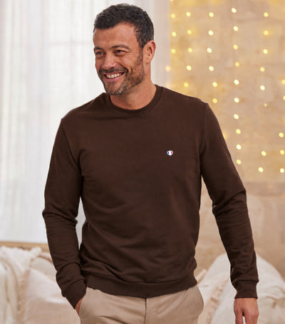 Sweat Homme Marron - Iconique