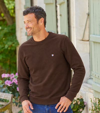 Sweat Homme Marron - Iconique